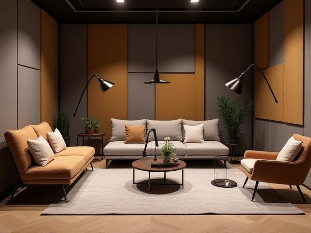 Larawan ng BGC Podcast Hub, isang modernong podcast studio na dinisenyo ng Likas Loft